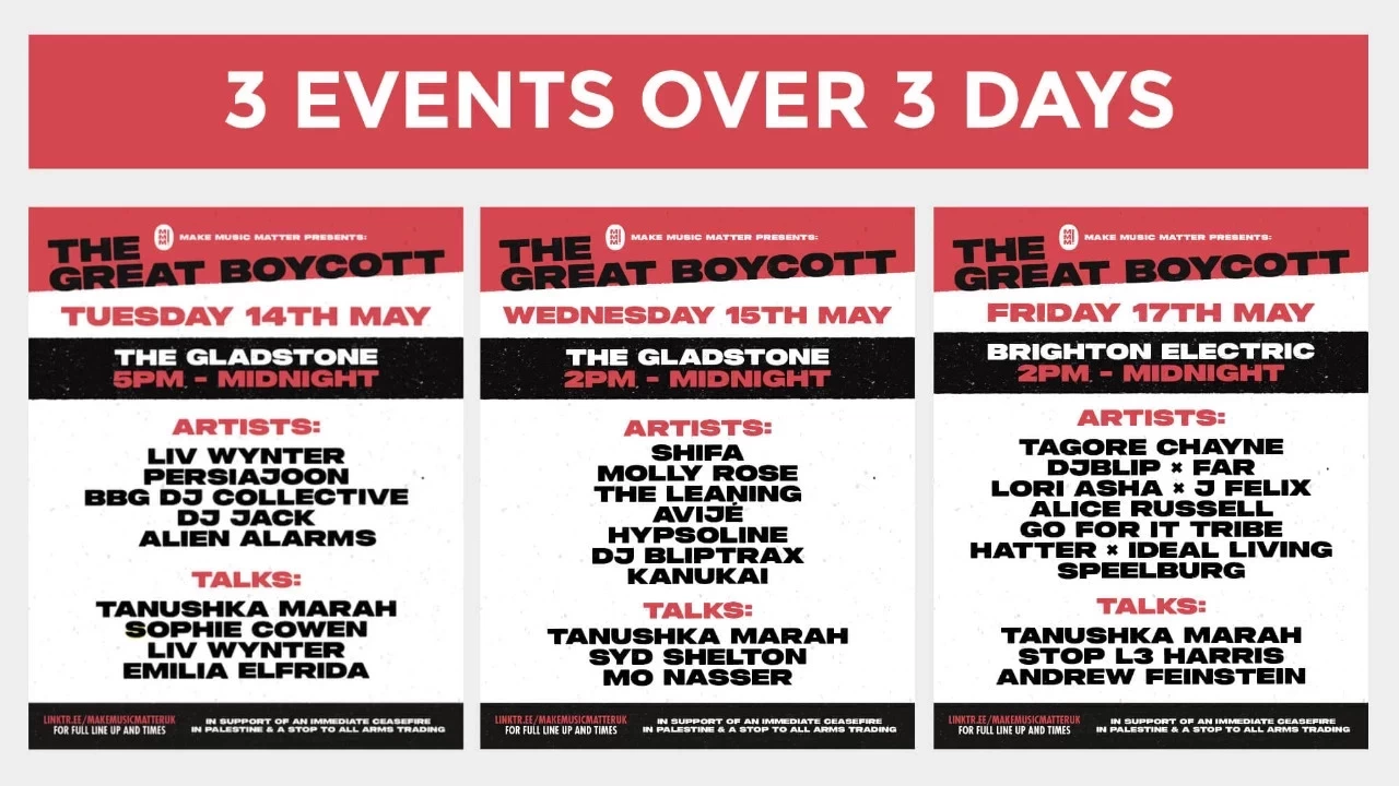 Make Music Matter presents The Great Boycott